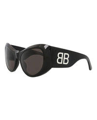 Balenciaga Balenciaga Womens Cat Eye Black Black Grey Fashion Designer Eyewear