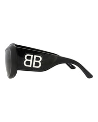 Balenciaga Balenciaga Womens Cat Eye Black Black Grey Fashion Designer Eyewear