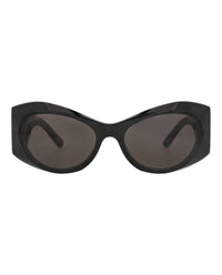 Balenciaga Balenciaga Womens Cat Eye Black Black Grey Fashion Designer Eyewear