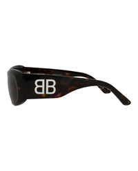 Balenciaga Balenciaga Womens Square/Rectangle Havana Havana Brown Fashion Designer Eyewear
