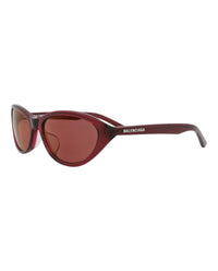 Balenciaga Balenciaga Womens Cat Eye Burgundy Burgundy Red Fashion Designer Eyewear