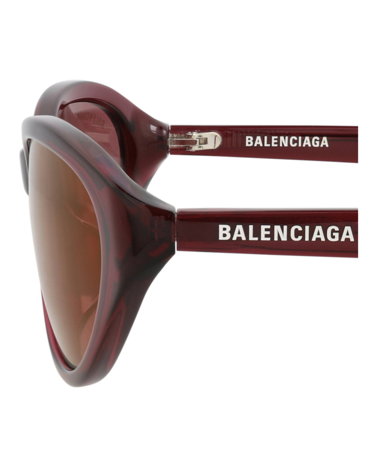 Balenciaga Balenciaga Womens Cat Eye Burgundy Burgundy Red Fashion Designer Eyewear
