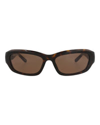 Balenciaga Balenciaga Unisex Square/Rectangle Havana Havana Brown Fashion Designer Eyewear