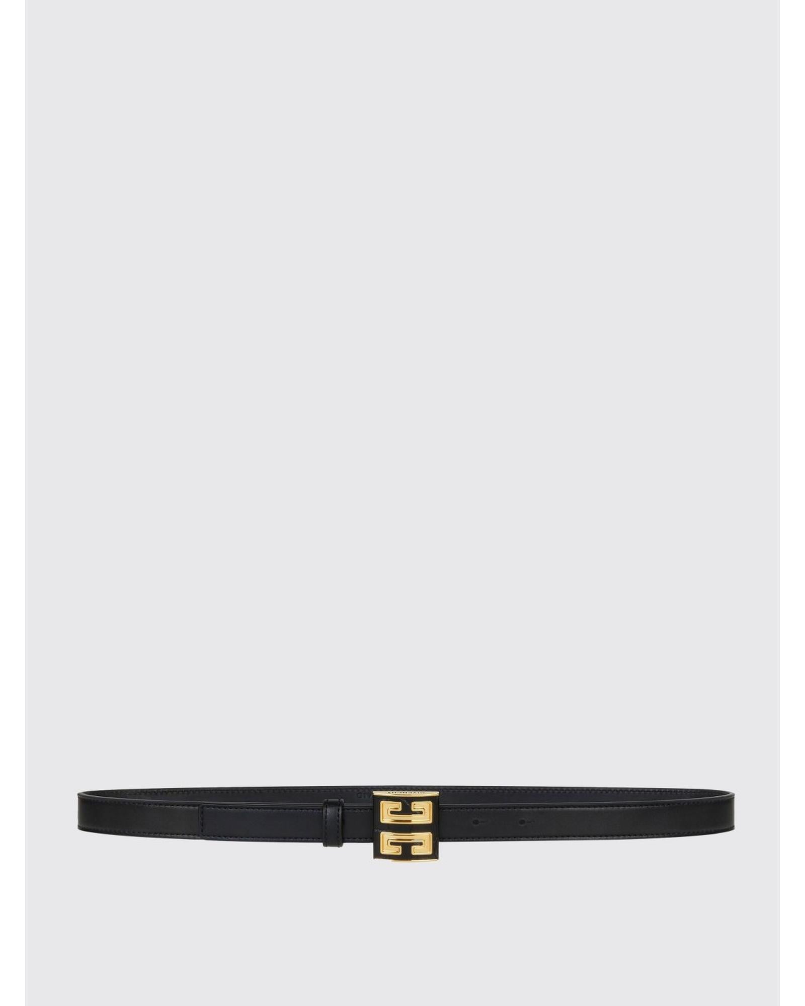 Givenchy 4G Buckle Leather Belt Women Black