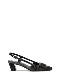 ROGER VIVIER Roger Vivier Women Belle Vivier Shiny-Effect Slingback Pumps