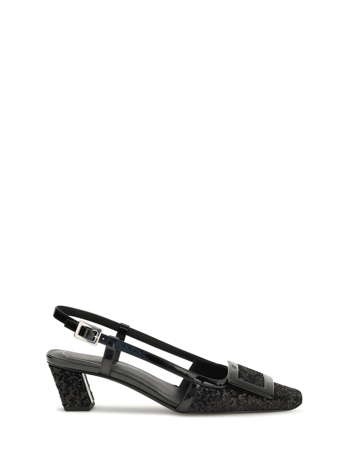 ROGER VIVIER Roger Vivier Women Belle Vivier Shiny-Effect Slingback Pumps