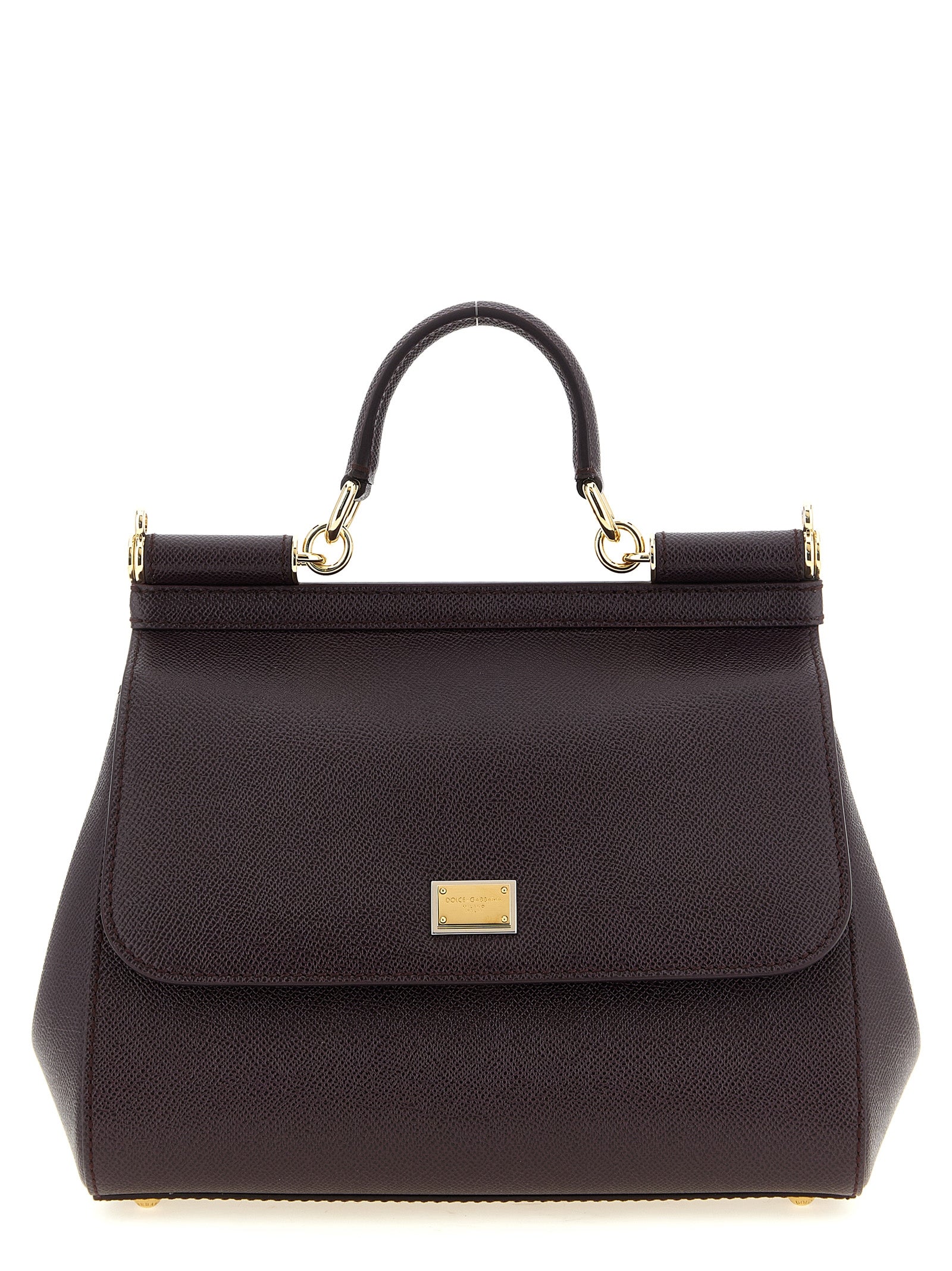 DOLCE & GABBANA Dolce & Gabbana Women 'Sicily Grande' Dauphine Leather Handbag