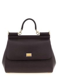 DOLCE & GABBANA Dolce & Gabbana Women 'Sicily Grande' Dauphine Leather Handbag