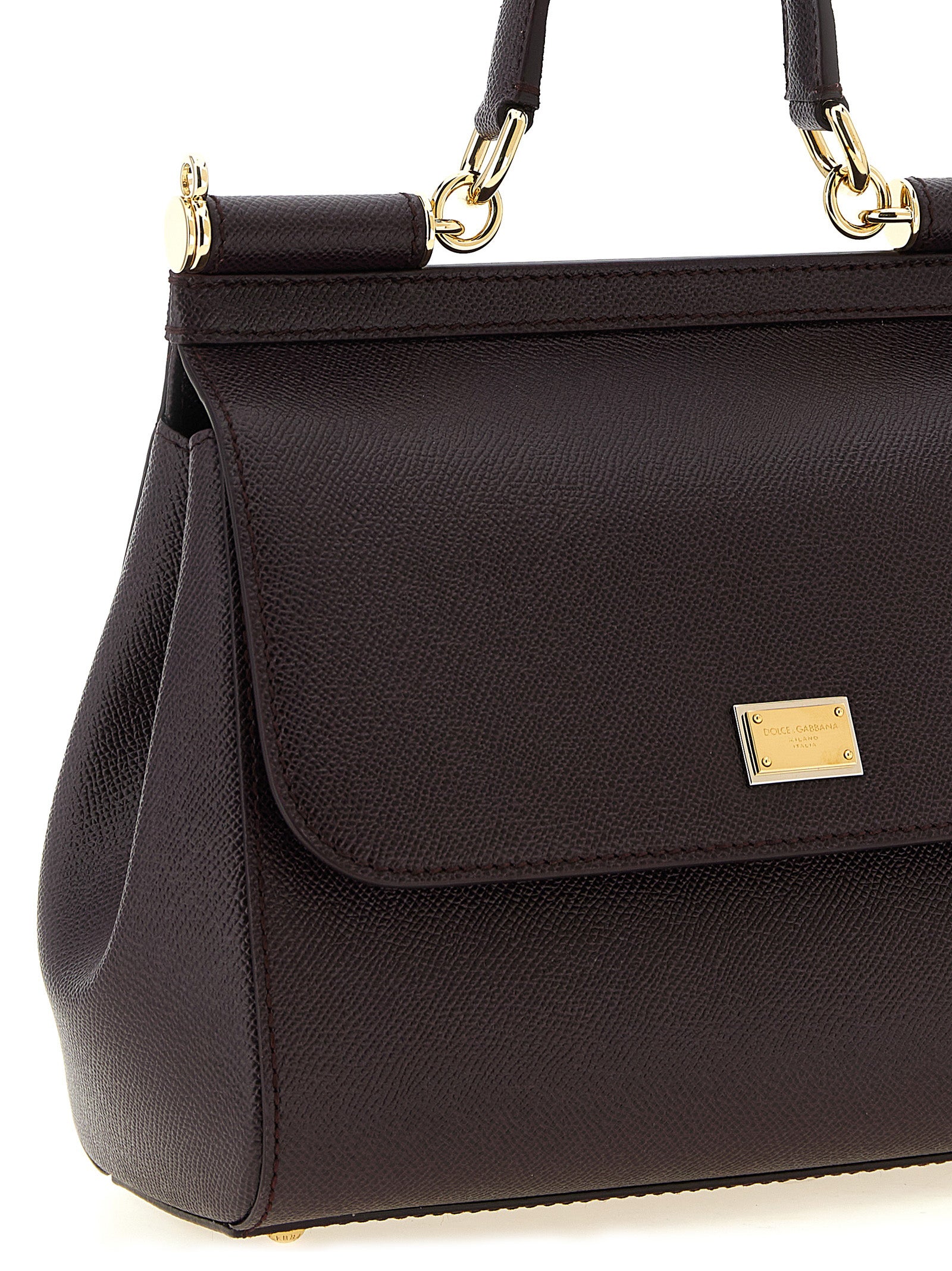 DOLCE & GABBANA Dolce & Gabbana Women 'Sicily Grande' Dauphine Leather Handbag