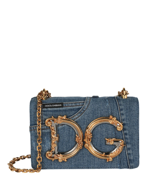Dolce & Gabbana Womens Medium Patchwork Denim Shoulder Bag – Bluefly