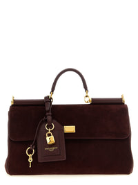 DOLCE & GABBANA Dolce & Gabbana Women Medium Suede 'My Sicily' Handbag