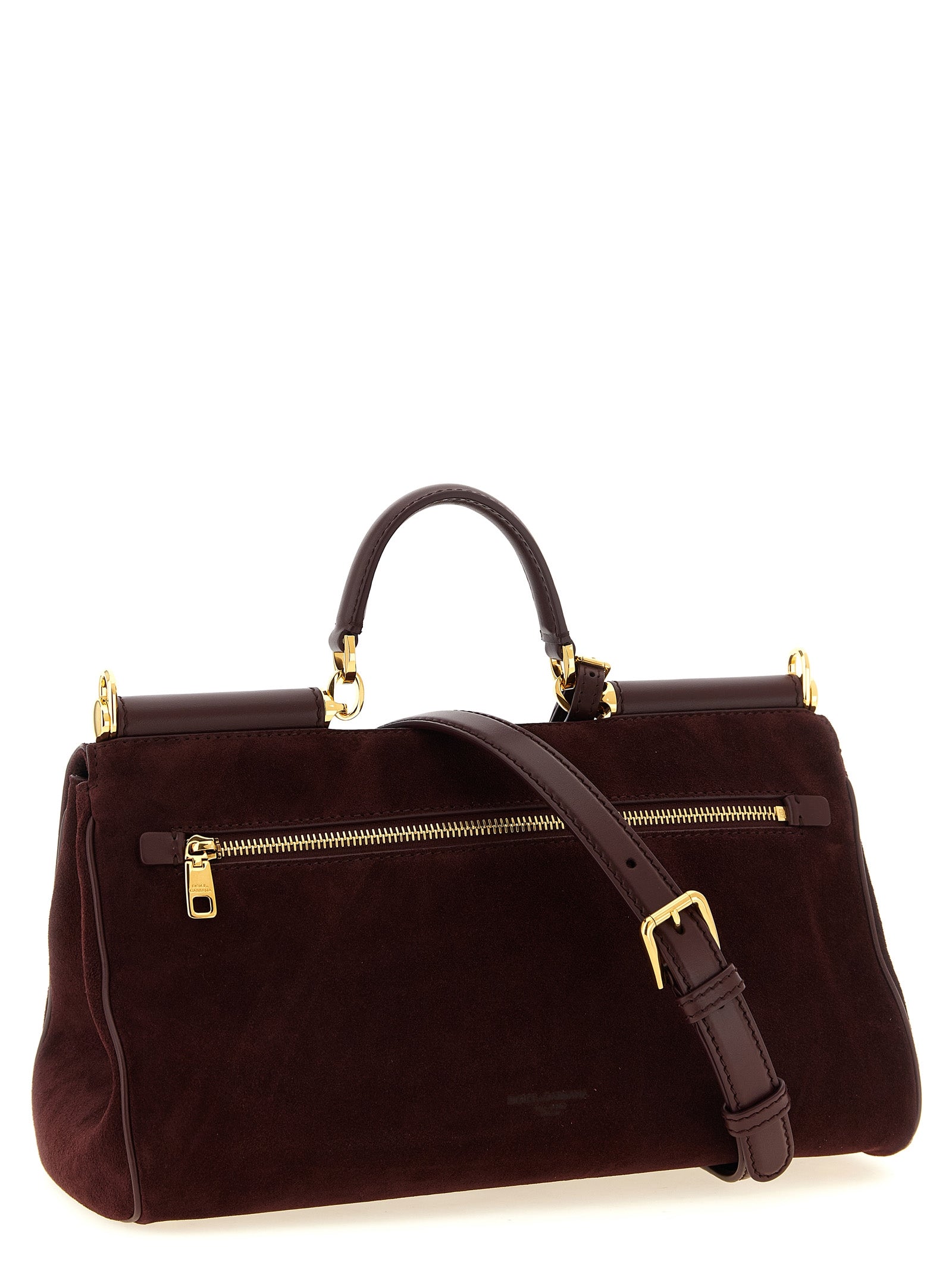 DOLCE & GABBANA Dolce & Gabbana Women Medium Suede 'My Sicily' Handbag