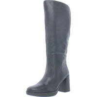 Genn-Align Womens Zipper Leather Knee-High Boots