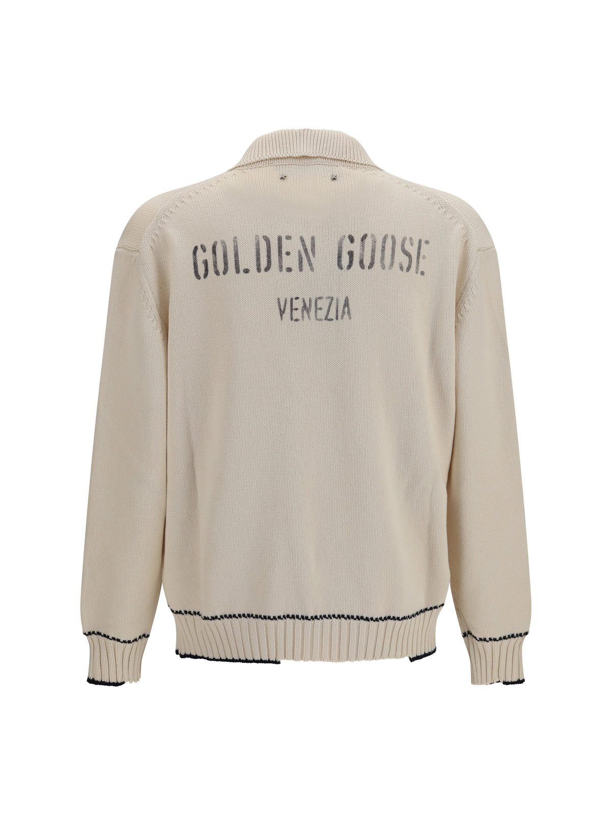 Golden Goose Men Rindley Polo With Logo Print