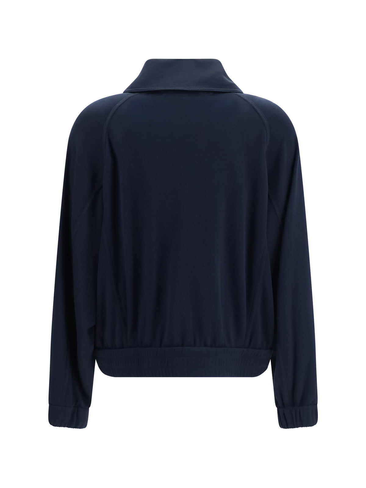 Brunello Cucinelli Women High-Neck Sweatshirt In Cotton And Silk Blend