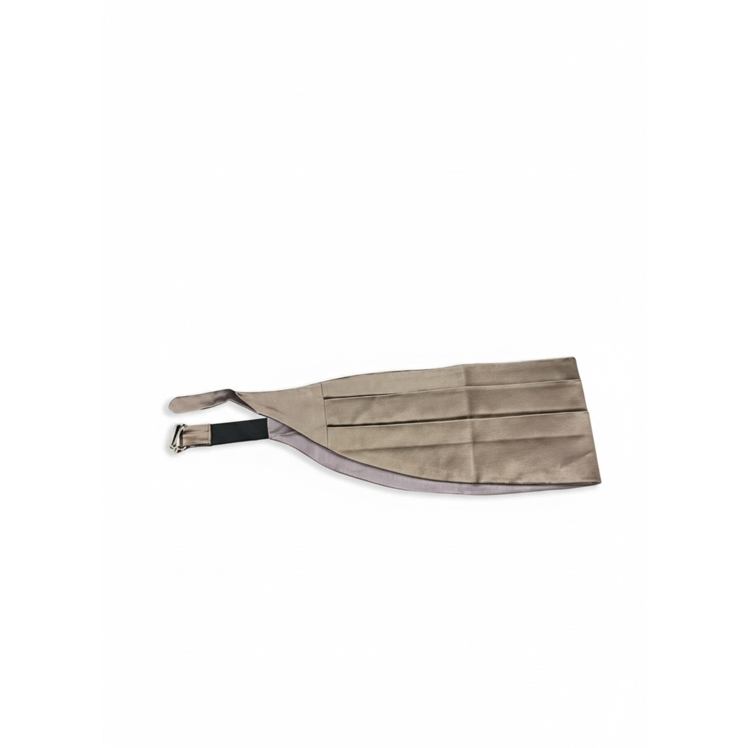 Brunello Cucinelli Silk Pleated Cummerbund Beige