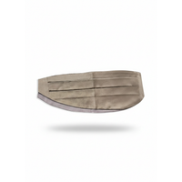 Brunello Cucinelli Silk Pleated Cummerbund Beige