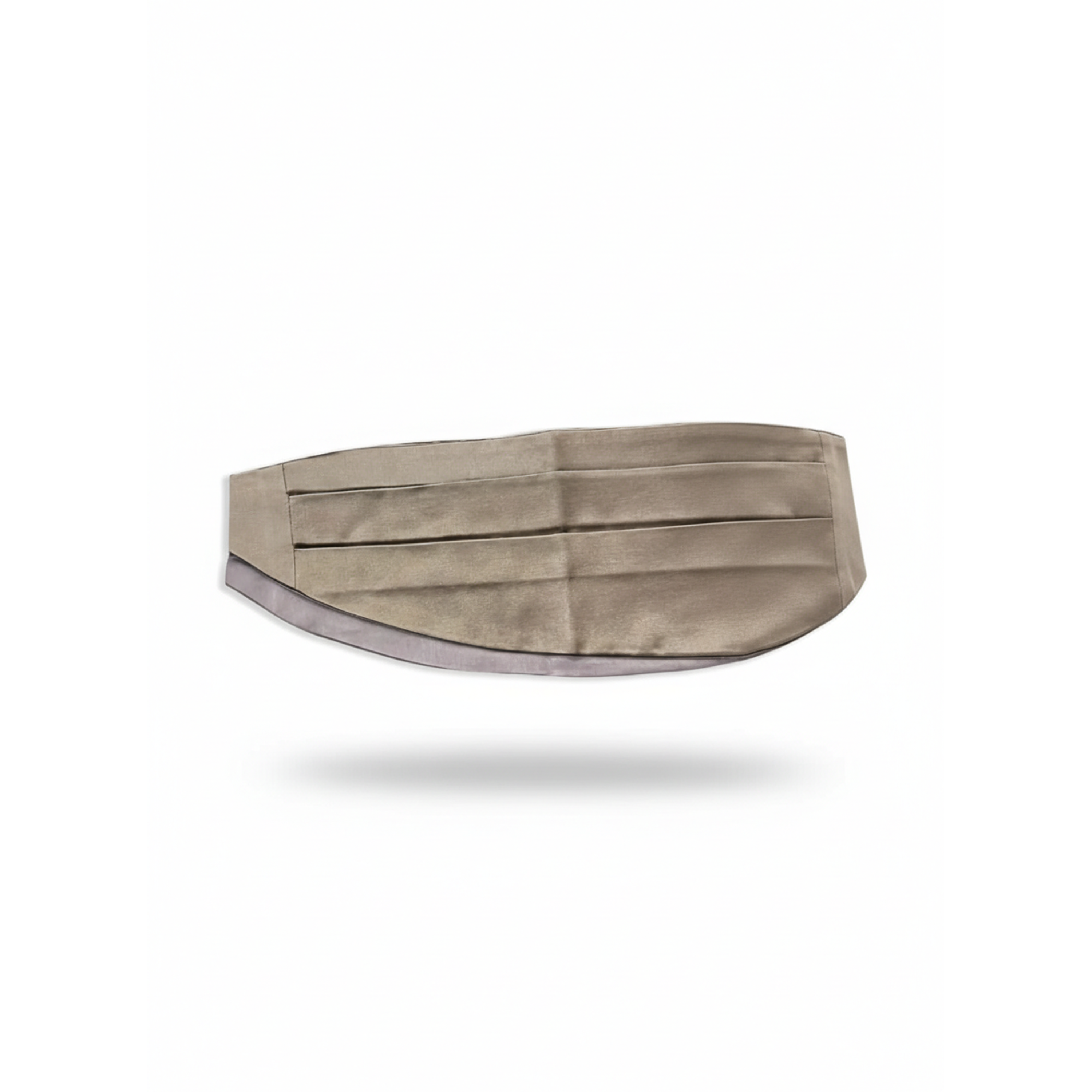 Brunello Cucinelli Silk Pleated Cummerbund Beige