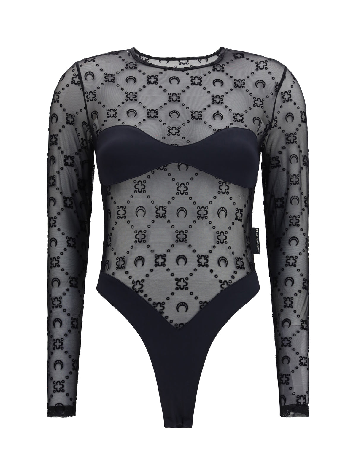 MARINE SERRE Marine Serre Women Mesh Body With Moon Motif