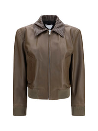 BOTTEGA VENETA Bottega Veneta Women Glossy Leather Jacket