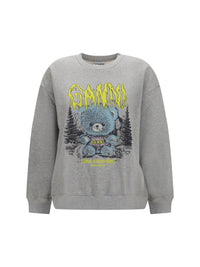 GANNI Ganni Women Isoli Teddy Forest Sweatshirt