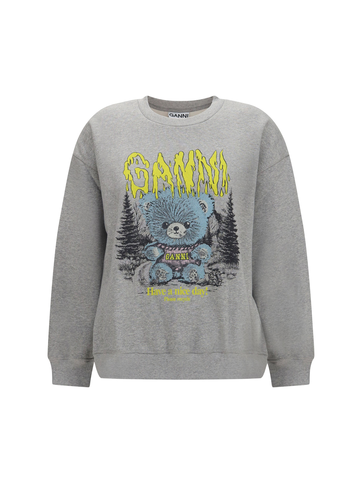 GANNI Ganni Women Isoli Teddy Forest Sweatshirt