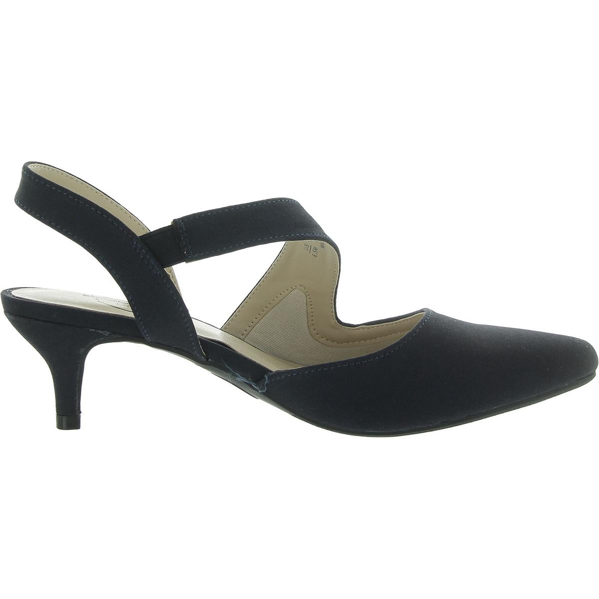 Magnetic Womens Laceless Textured Kitten Heels