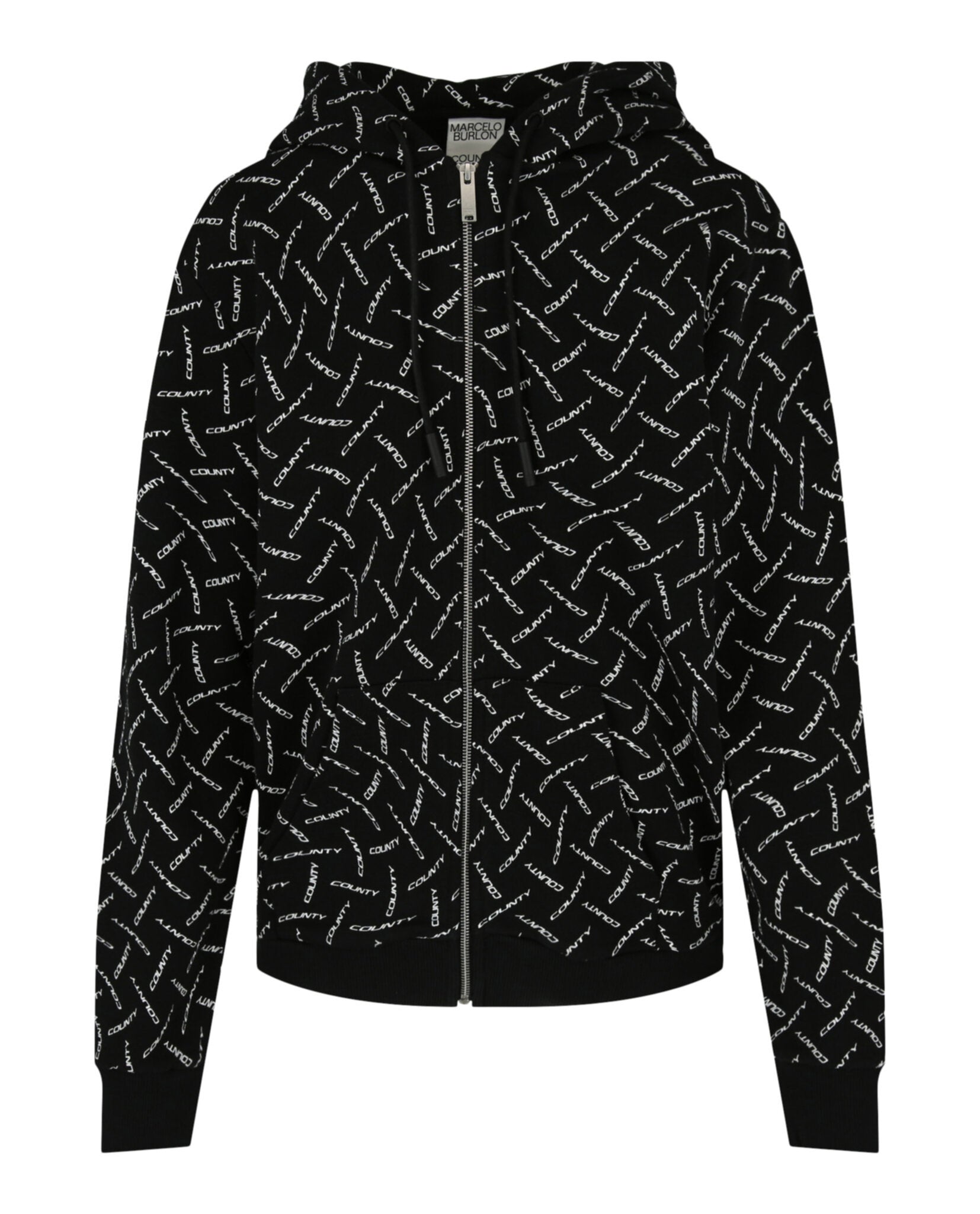 Marcelo Burlon Mens Pascal Arrow Printed Zip-Up Hoodie