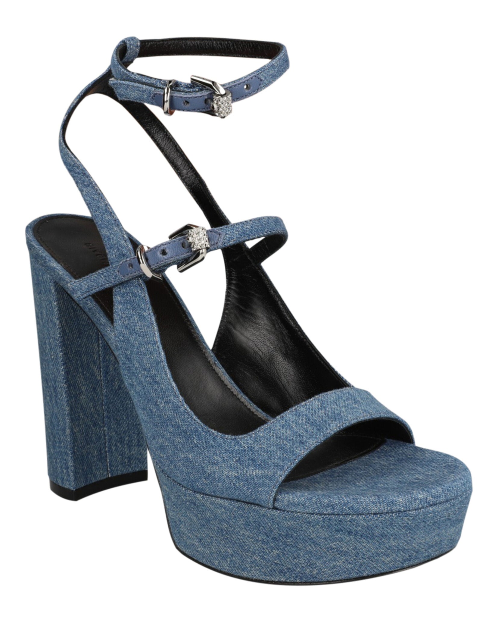 Givenchy Womens Voyou Platform Sandals In Denim