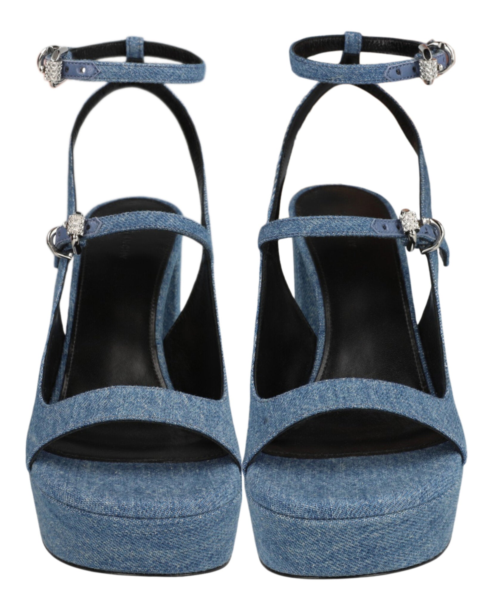 Givenchy Womens Voyou Platform Sandals In Denim