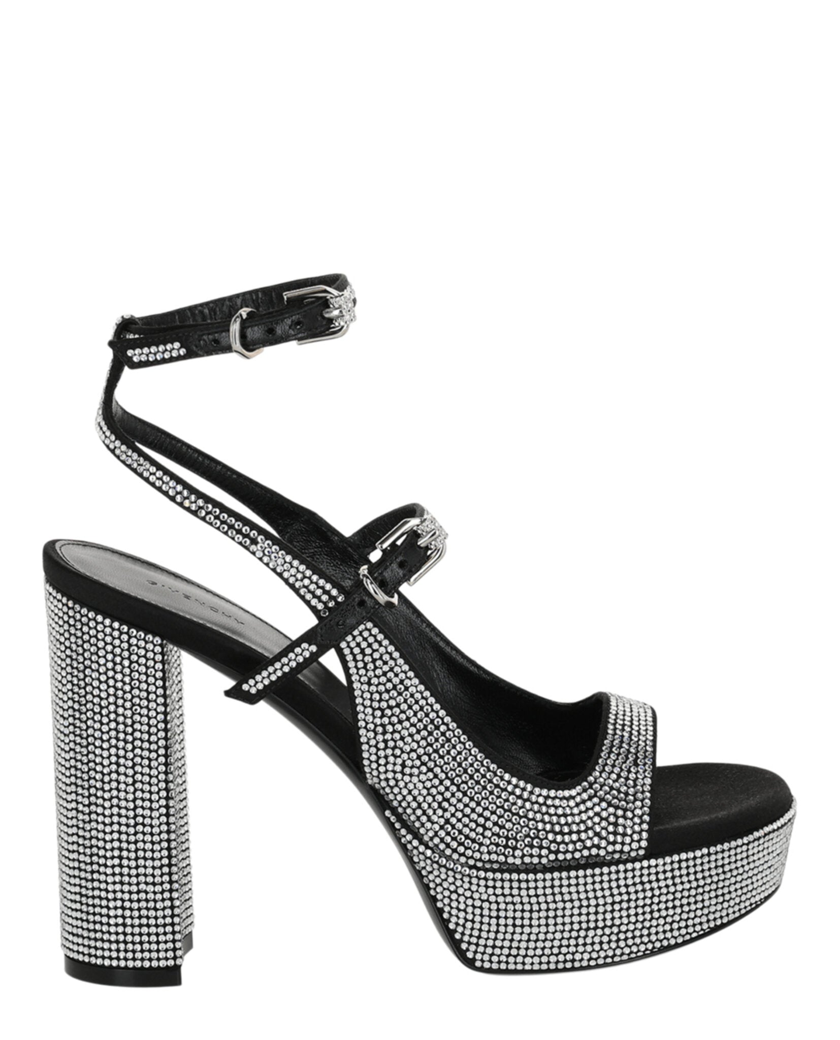 Givenchy Womens Voyou Crystal Embellished Platform Sandals