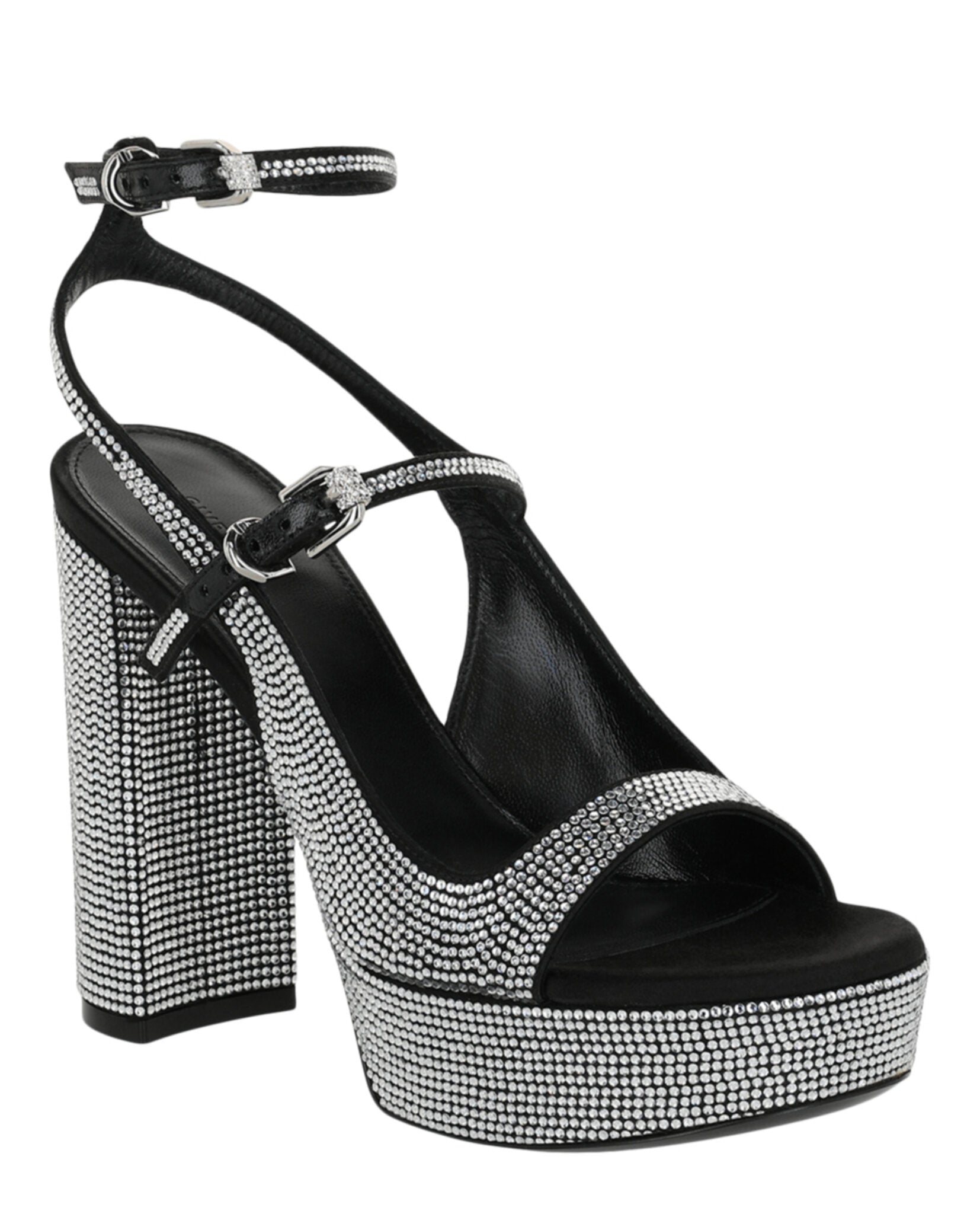 Givenchy Womens Voyou Crystal Embellished Platform Sandals