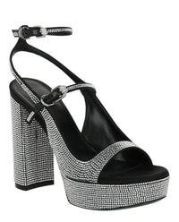 Givenchy Womens Voyou Crystal Embellished Platform Sandals