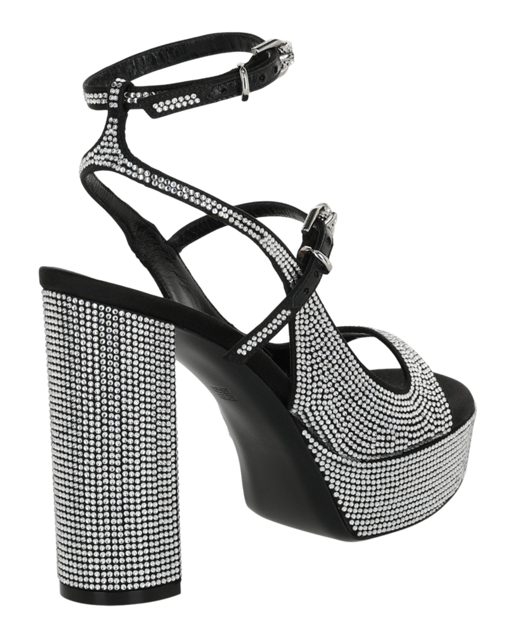 Givenchy Womens Voyou Crystal Embellished Platform Sandals