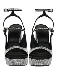 Givenchy Womens Voyou Crystal Embellished Platform Sandals
