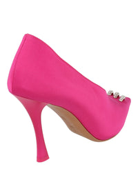 Givenchy Womens Show Pumps In Satin With Crystals Details