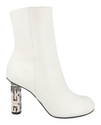 Givenchy Womens G Cube Ankle Boots Ivory