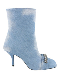 Givenchy Womens G Denim Ankle Boots