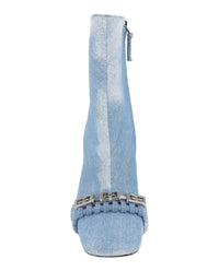 Givenchy Womens G Denim Ankle Boots