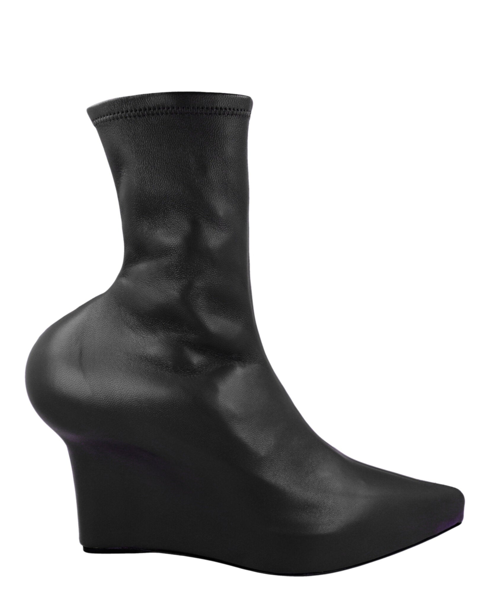 Givenchy Womens Wedge Ankle Boots Black