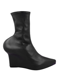 Givenchy Womens Wedge Ankle Boots Black