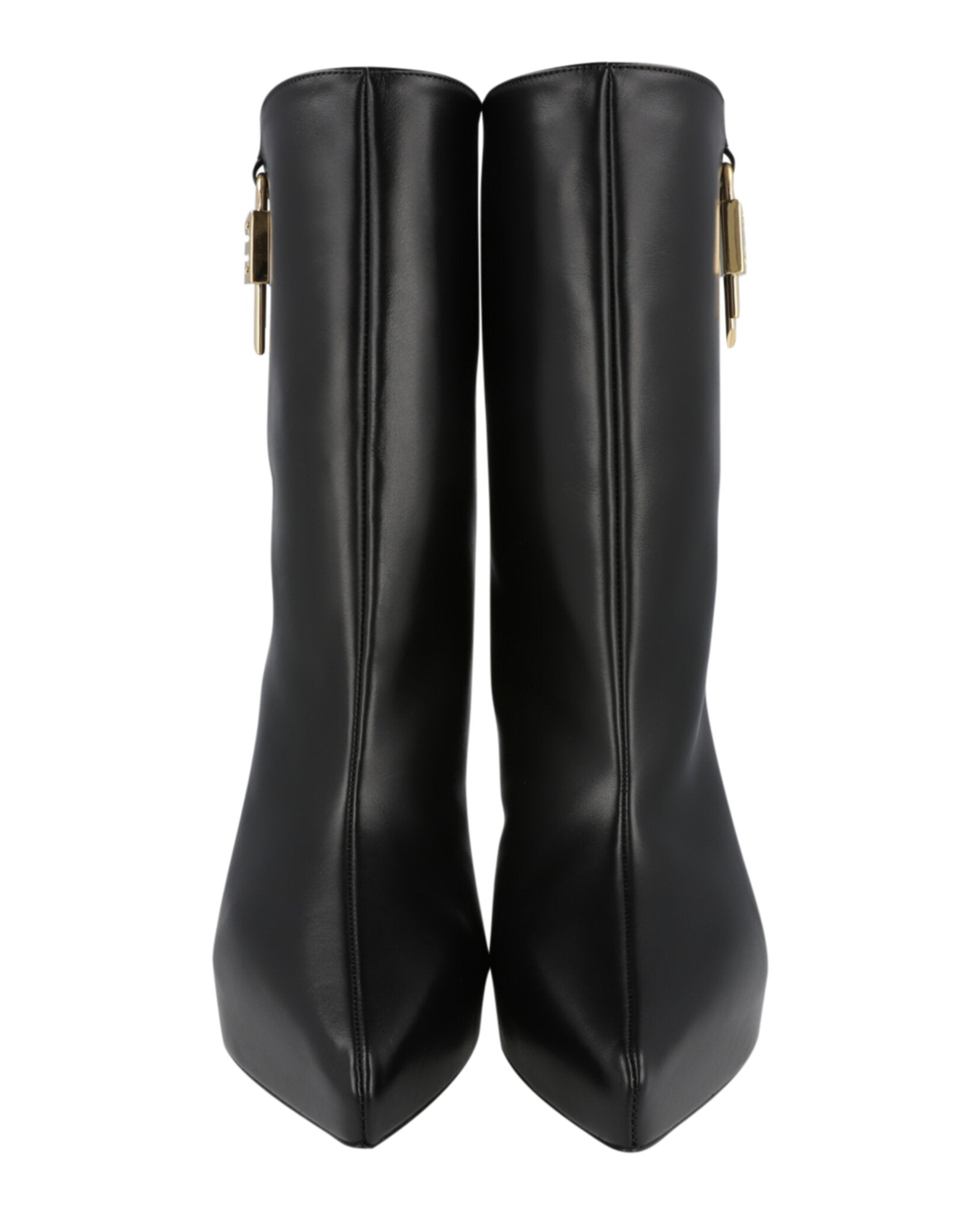 Givenchy Womens G-Lock Leather Wedge Boots