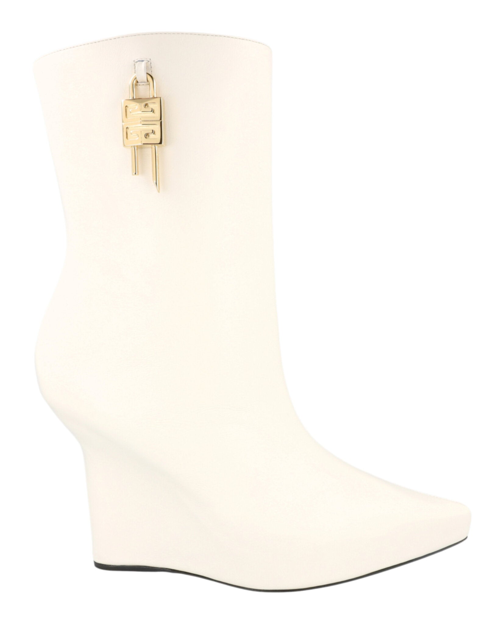 Givenchy Womens G-Lock Leather Wedge Boots