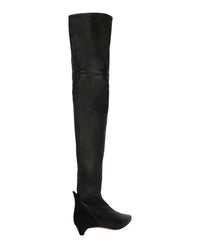 Givenchy Womens Over-The-Knee Kitten Heel Boots