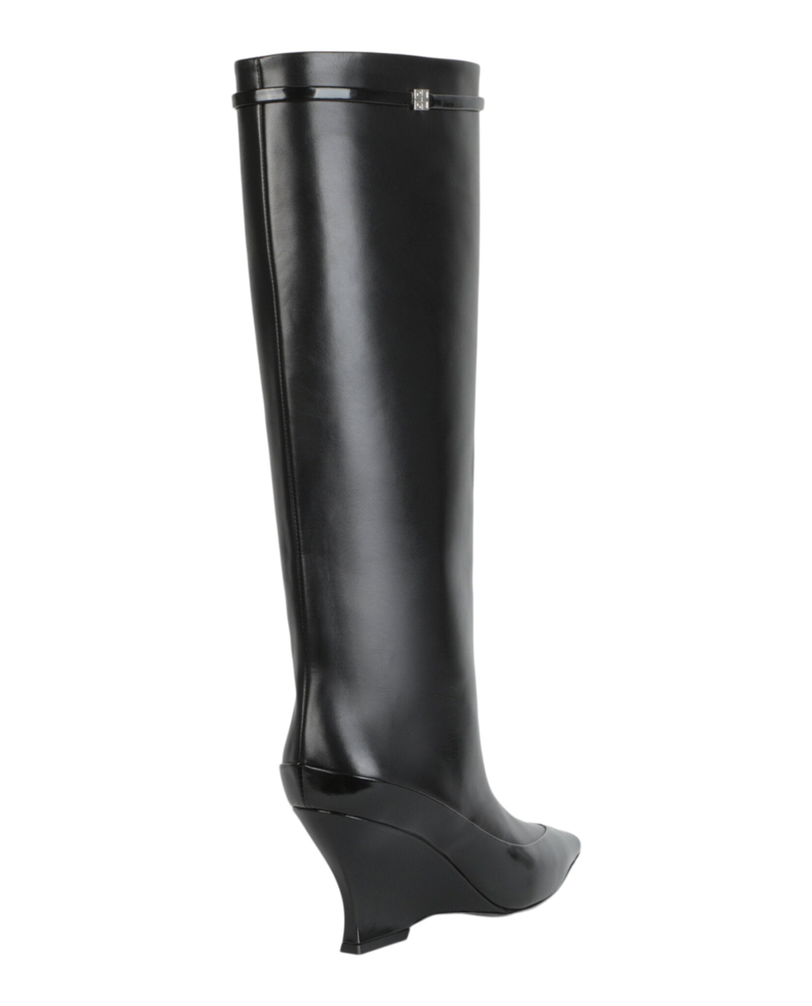 Givenchy Womens Raven Tall Leather Wedge Boots