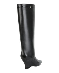 Givenchy Womens Raven Tall Leather Wedge Boots