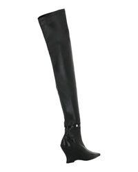 Givenchy Womens Raven Over-The-Knee Boots In Leather