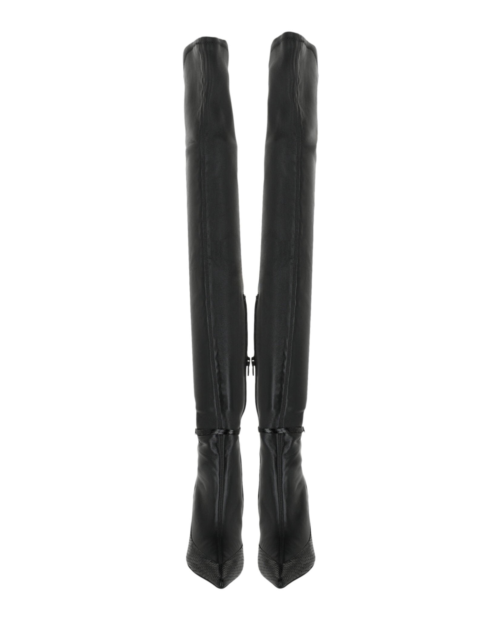 Givenchy Womens Raven Over-The-Knee Boots In Leather