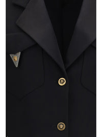 VERSACE Versace Women Cropped Wool Blazer