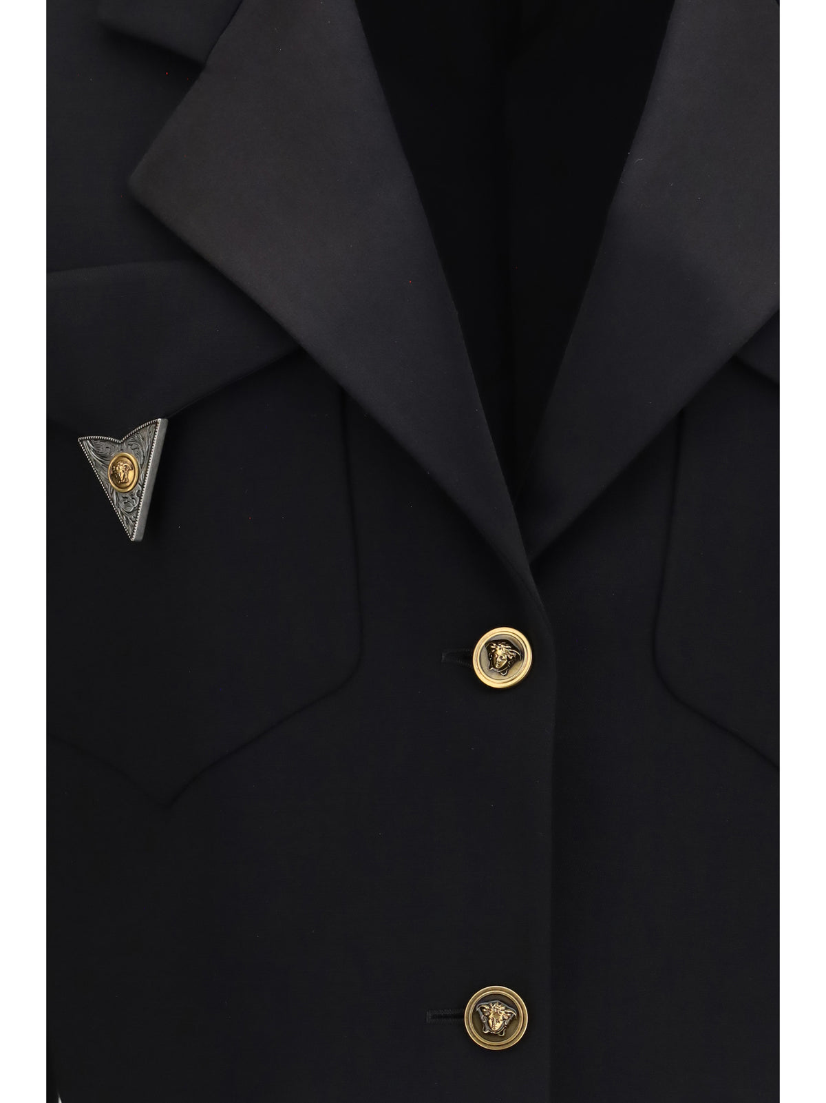 VERSACE Versace Women Cropped Wool Blazer